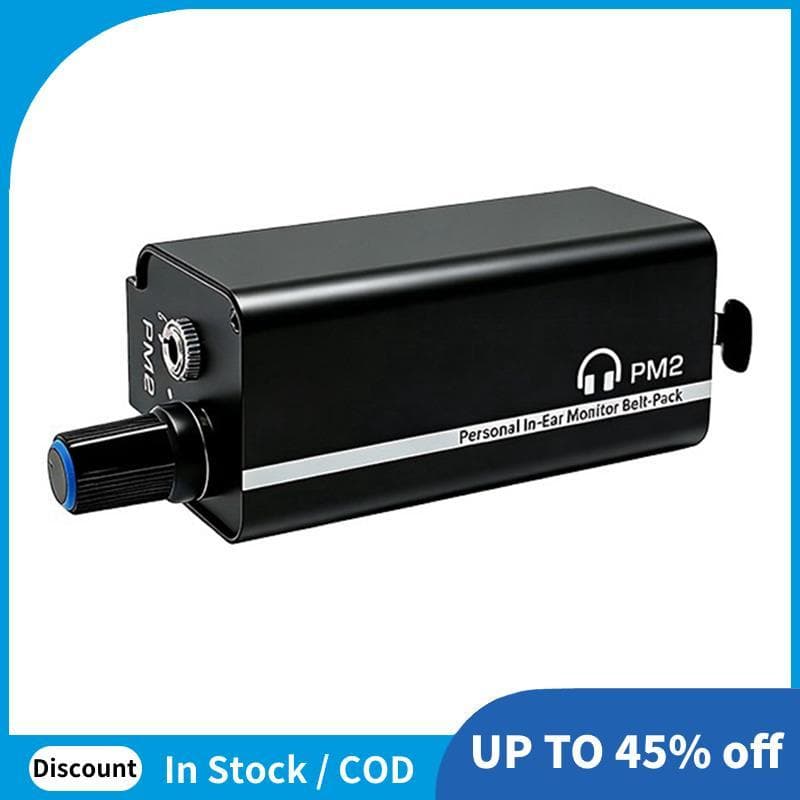 PM2 Mini Clip Mount Amplificador De Fone De Ouvido XLR/6.35MM Interface Conversor De Áudio