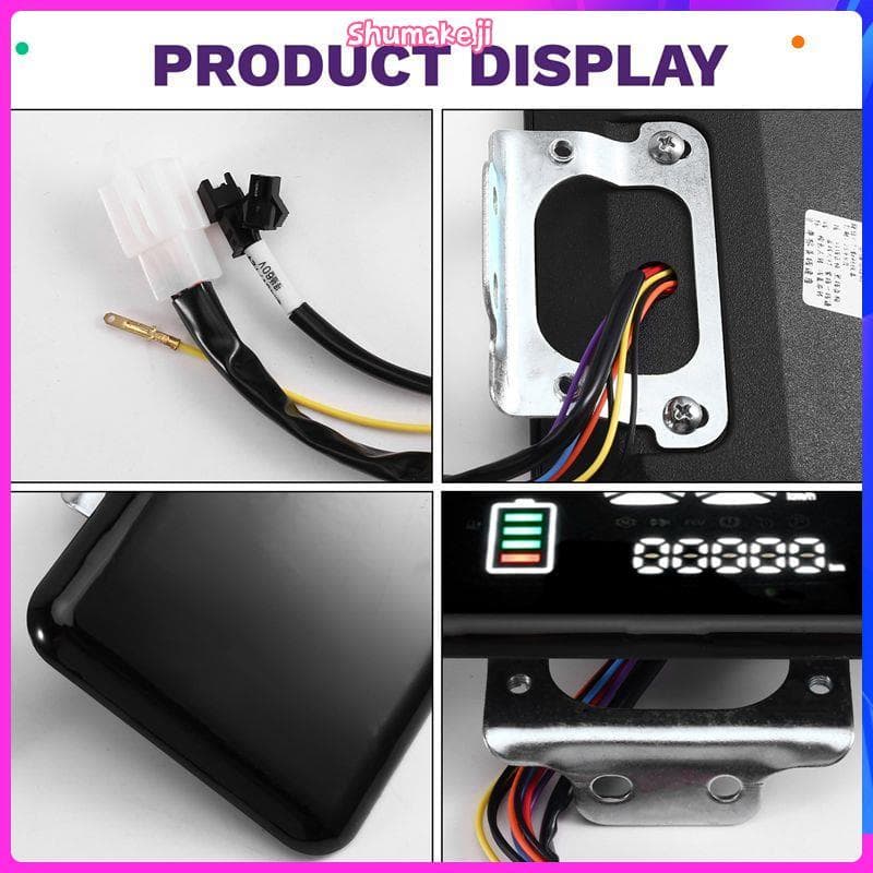 Velocímetro Digital Para Scooter Elétrica Bicicleta E-Bike 48V-72V Display LCD Colorido
