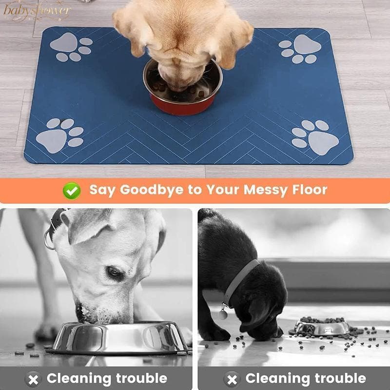 BabyShower Pet Placemat Material De Lama Diatomácea Tapete Absorvente À Prova D'água Para Tigelas De Comida E Água Evita