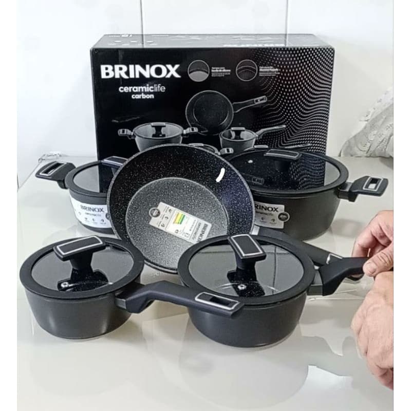 O Jogo De Panela Carbon Indução Revestimento De Cerâmica