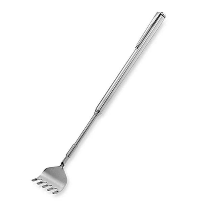 KIT 5 Coçador Regulável Para Coçar As Costas Mãozinha Coçadora de Aço Inox