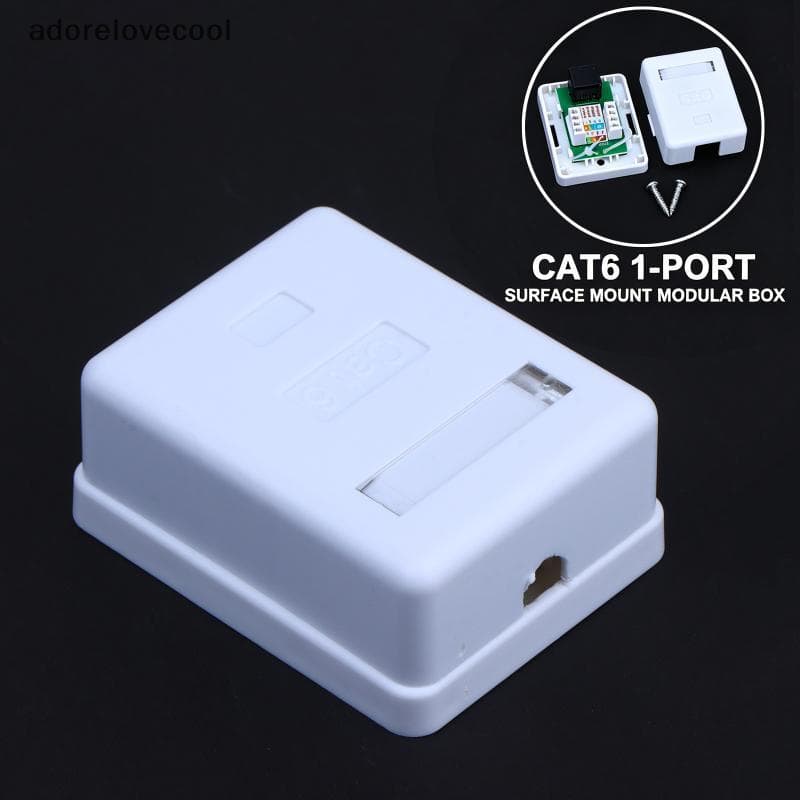 Caixa De Montagem Em Superfície De Porta , Fácil Instalação , Placa Facial ABS Keystone Ja Para Equipamentos De Rede Int