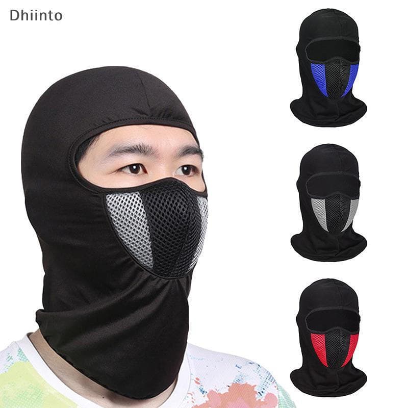 [Dhiint] Balaclava À Prova De Vento Protetor De Lenço Ne De Cabeça Inteira Caminhadas Pesca Esqui Máscara Facial Em