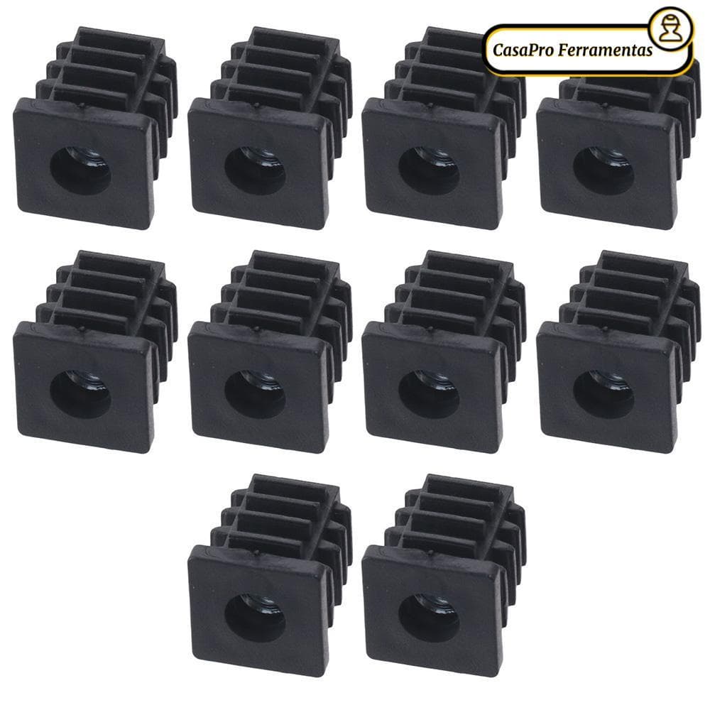 SUNSHINY Tampas De Extremidade , Plugues De Tubo Quadrado De Plástico , Equilíbrio Sem Acessórios De Roda Ajustáveis Com