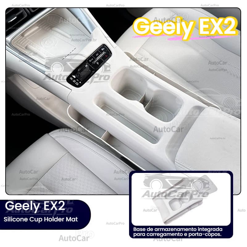 Geely EX2 ProtonAlmofada especial para slot de porta Porta-copos de Silicone Almofada antiderrapante
