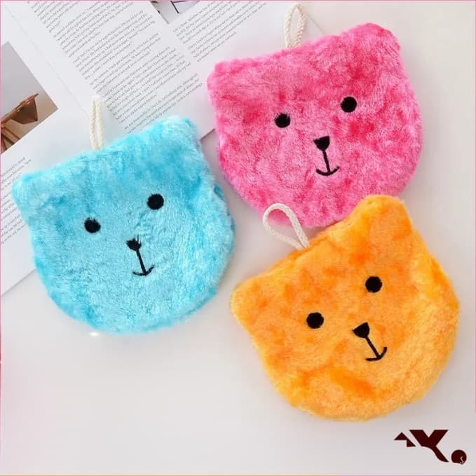 Pano Formato de Urso para Pia com Tecido que Não Gruda Óleo Perfeito para Lavagem de Pratos