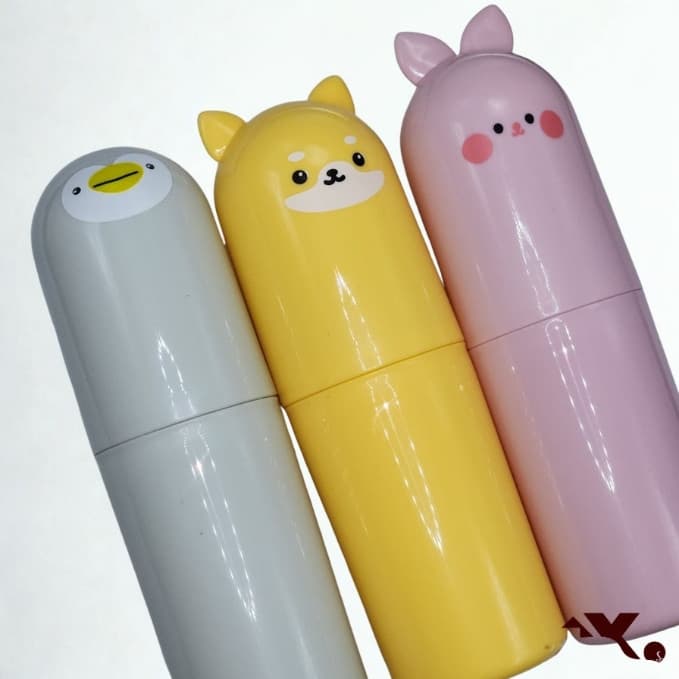 Porta Escova de Dente Portátil Modelo Animal com Tampa e Proteção Higiênica
