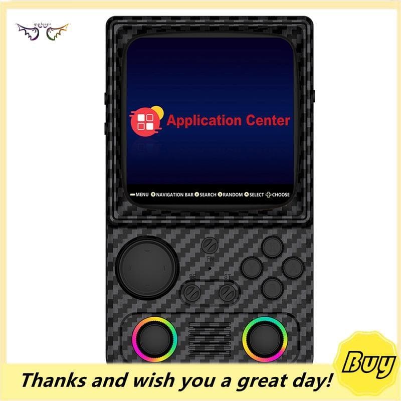 R36T MAX Reprodutor De Vídeo De Bolso Portátil Retro Console De Jogos 4.0 Polegada Tela IPS Sistema EmuELEC 25 + Emulado