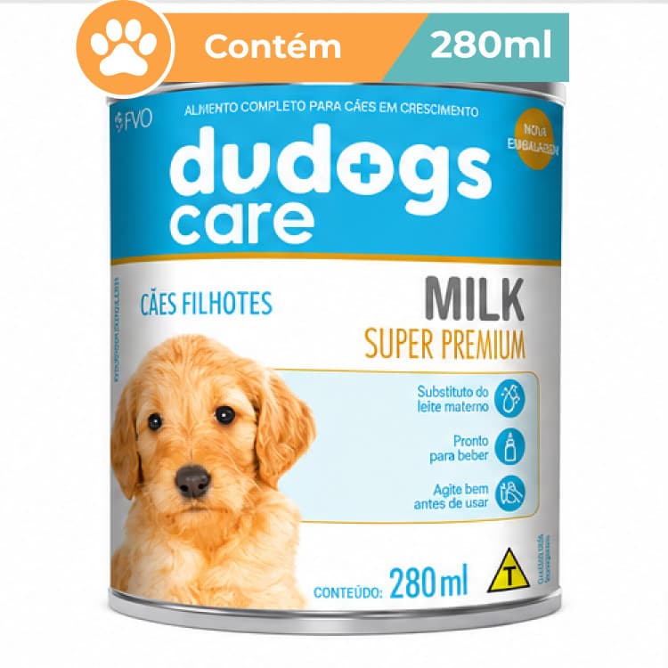 Suplemento Dudogs Milk Cães Filhotes 280ml FVO