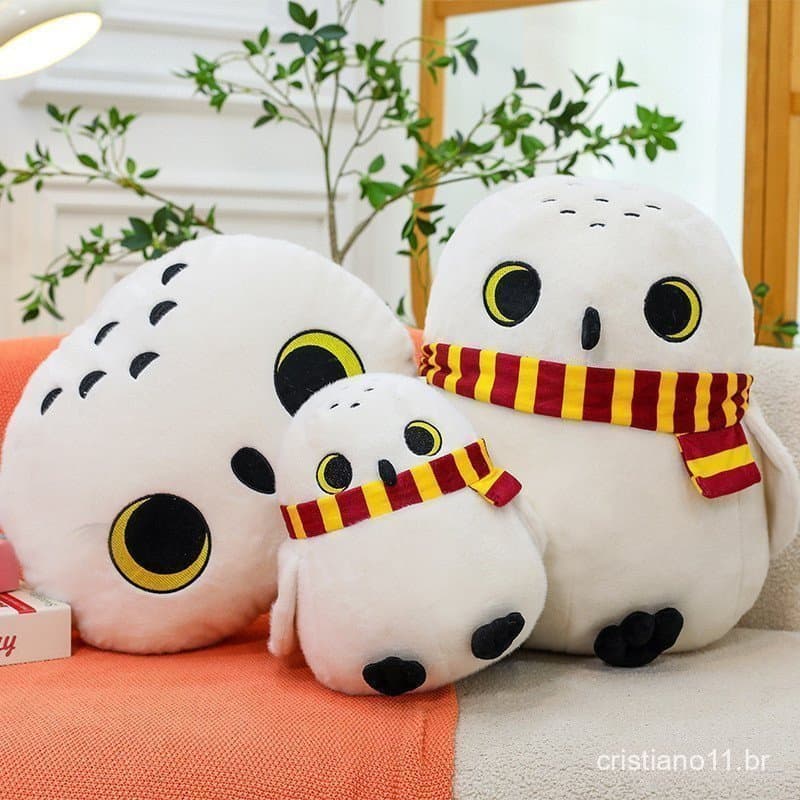 Brinquedo de Pelúcia Fofo de 45 cm Heidewei Harry Potter Mesmo Estilo Hedwig Coruja Engraçada Almofada