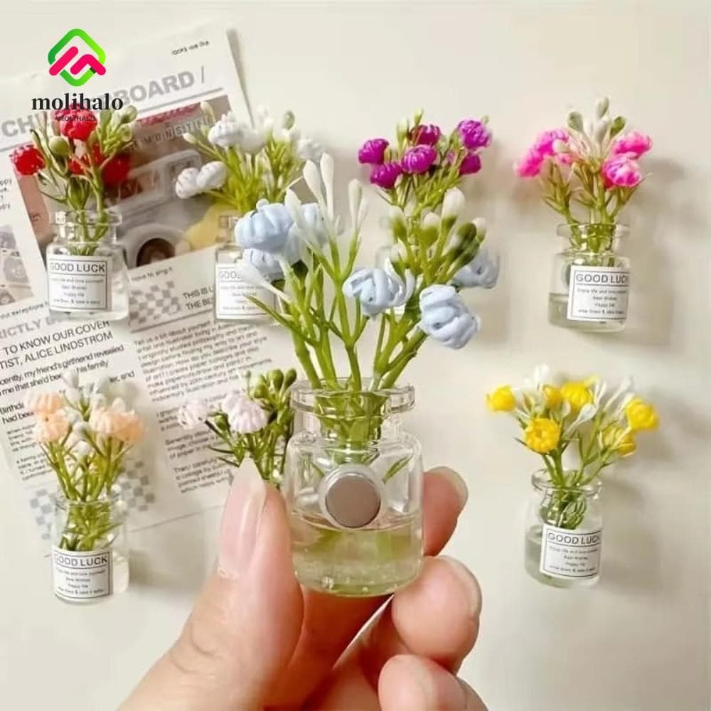 MOLIHALO 8 Peças De Ímãs De Vaso , Geladeira Para Decoração De Cozinha , Mini Pequenos