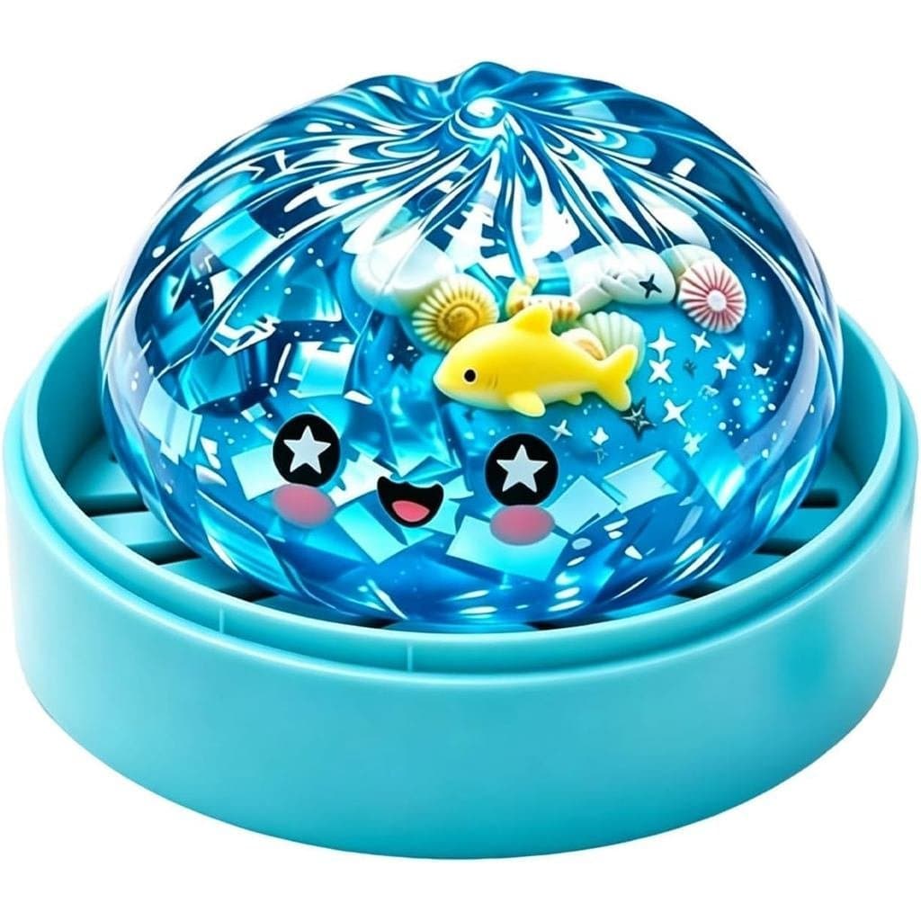 Brinquedos Squishies Oceano, Bola Anti-stress de Retorno Lento com Caixa Vaporizadora, Brinquedos Sensoriais Anti-ansied