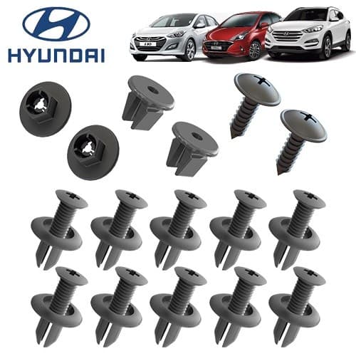 Kit Grampo Presilha Parachoque Parabarro HB20 Creta Tucson Sonata Santa Fé Veloster Elantra I30