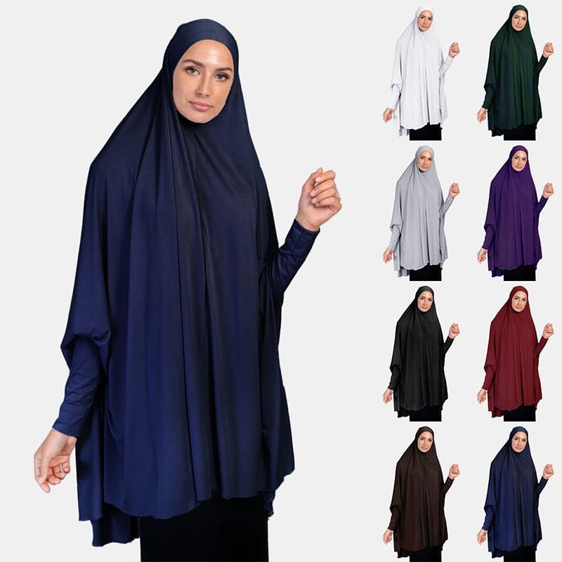 Zhaiyue feminino muçulmano lenço robe longo lenço capa robe lenço de oração islâmica roupas respirável lenço xale YIAI