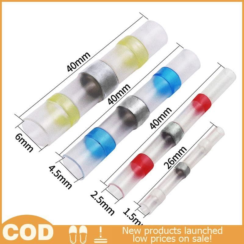 Hot > 50 Peças Manga De Solda Termo Retrátil À Prova D'água Vedação Fio Emenda Conector Kit De Tubo