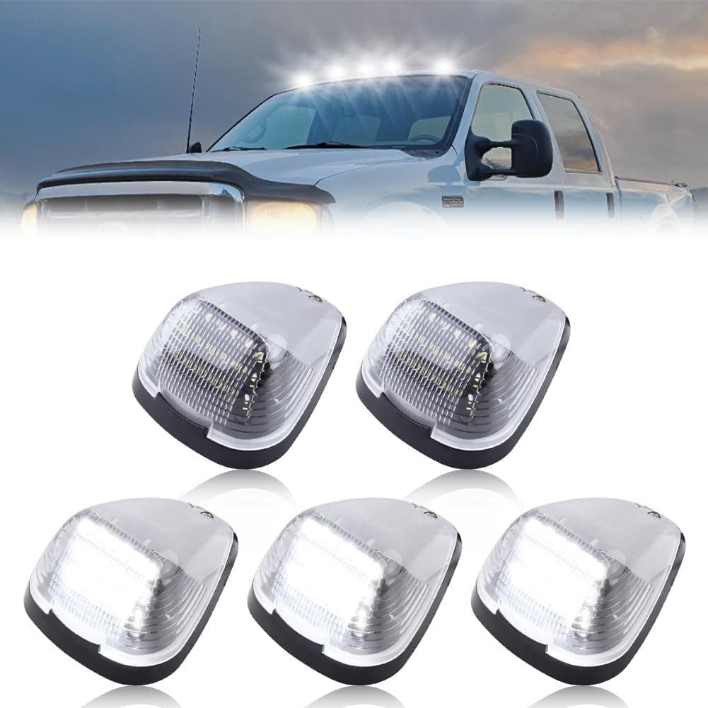 LED Cab Roof Marker Lights Cab Roof Running Top Marker Light for 1999-2016 Fo-rd F250 F350 F450 F550 F650 F750 E150 E250