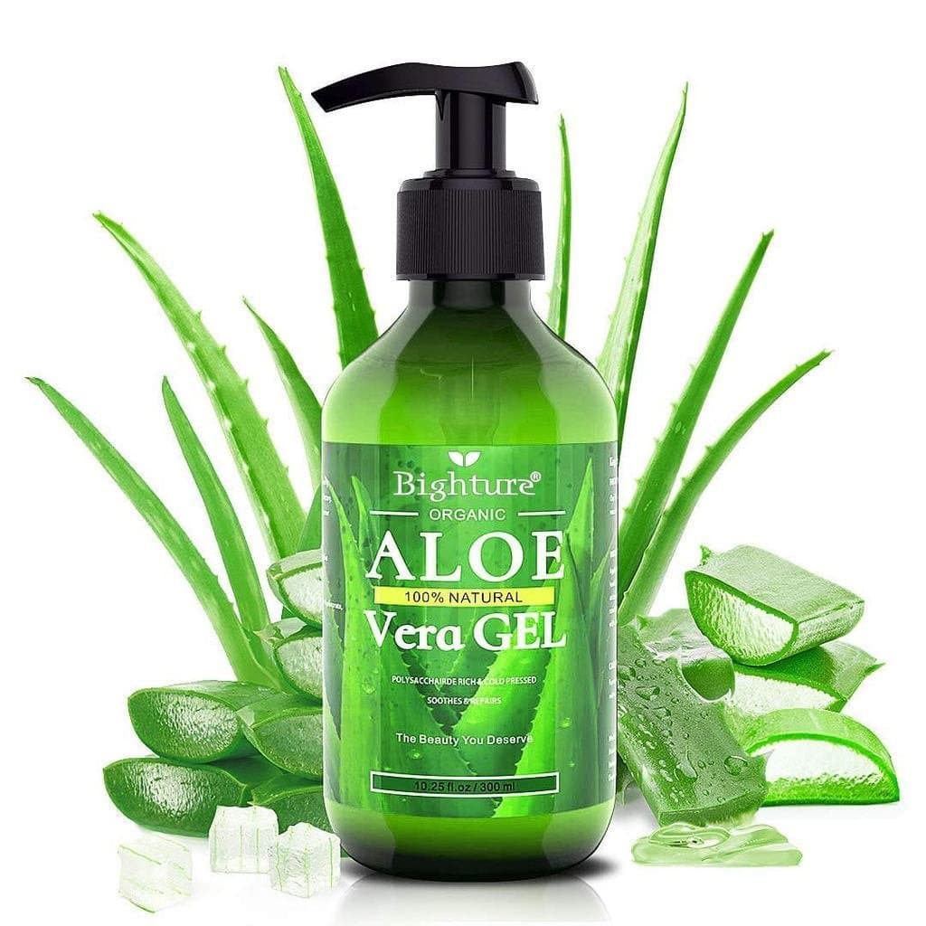 Gel de Aloe Vera, 100% Aloe Vera de Folhas Recém-Cortadas, Cuidado para Cicatrização Profunda e Rápida, Aloe, Alívio Pós