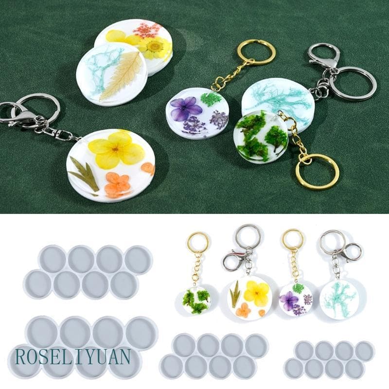 Conjunto Moldes Pendentes Silicone ROS Vários Tamanhos Para Chaveiros E Pingentes