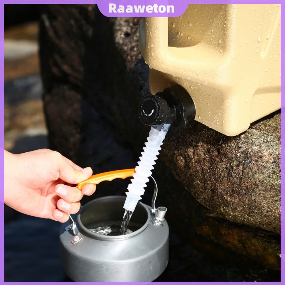 Torneiras Tipo Botão Com Torneira De Recipiente De Água De Tubo Extensível Para Acampamento Ao Ar Livre [Raaaweton.br]