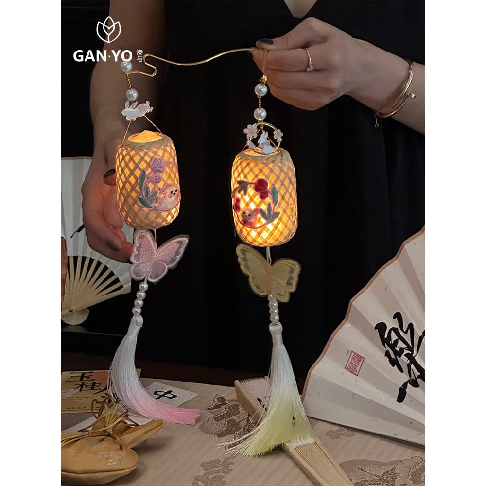 🔥 Kit de Artesanato DIY 🔥 VENDA QUENTE Festival de Colheita Lanterna de Bambu Hong Kong E Mid-Autumn Festival Lanterna