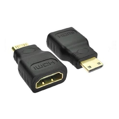 MiniHDMI para HDMI Cabeça Fêmea HD Cabo 1.4 Conversor Tela de Projeção Adaptador Host de Câmera SLR