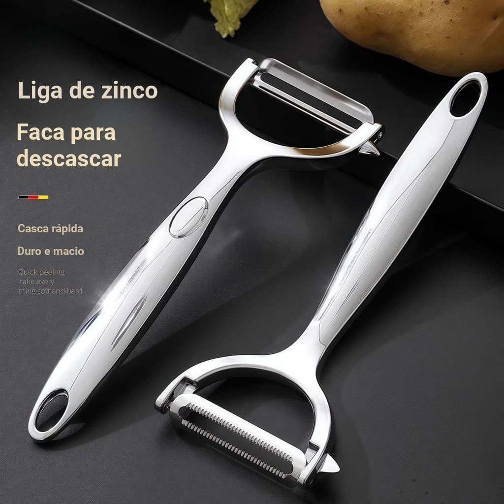 Descascador de Batata em Aço Inox 0M6T – Faca para Descascar Legumes e Frutas