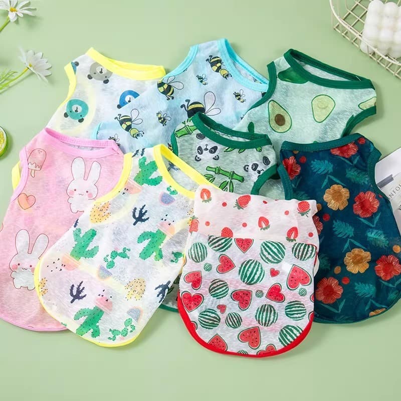 Roupas para cães colete roupas para gatos roupas para animais de estimação, estilo fino respirável