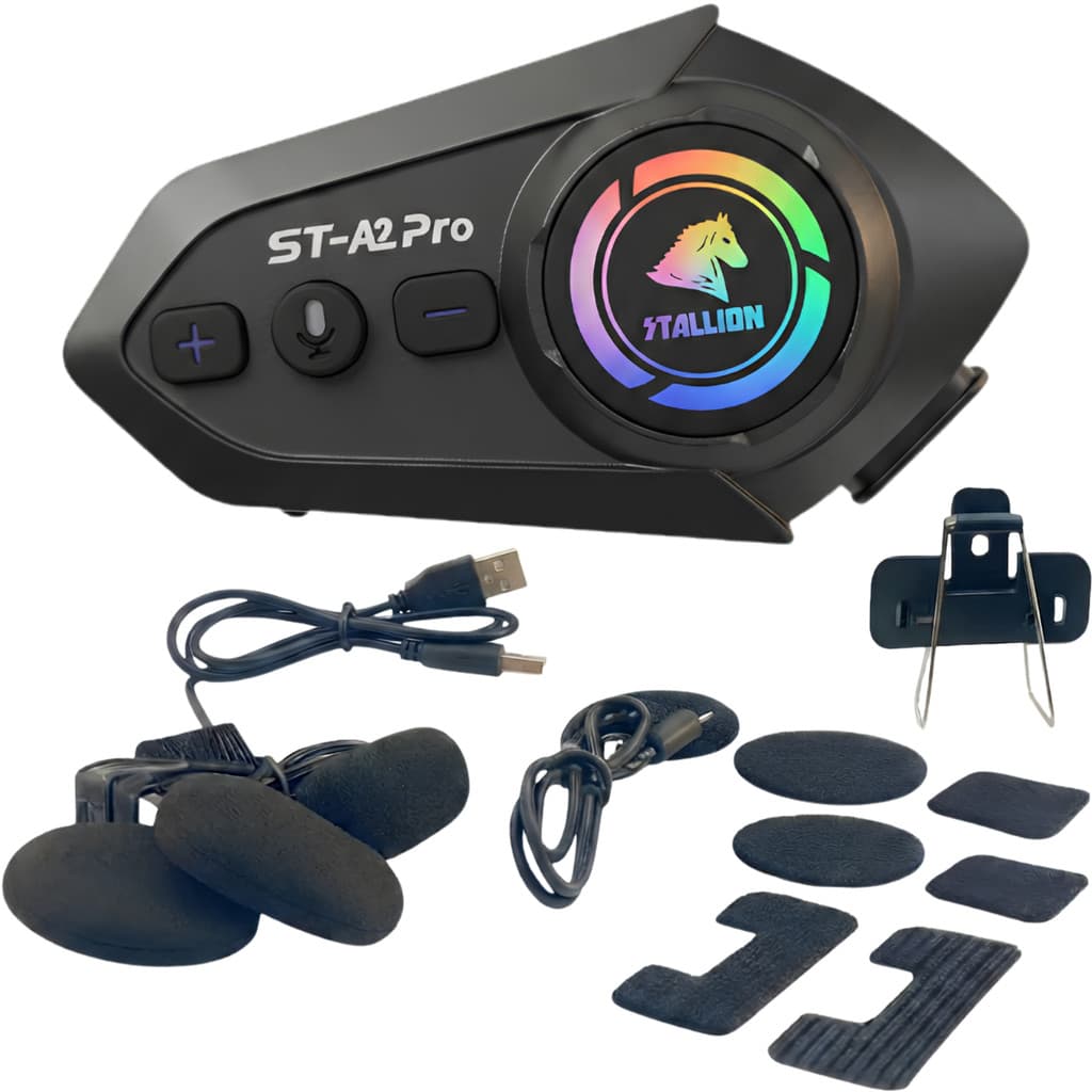 Intercomunicador de Capacete Fone Bluetooth Moto Stallion