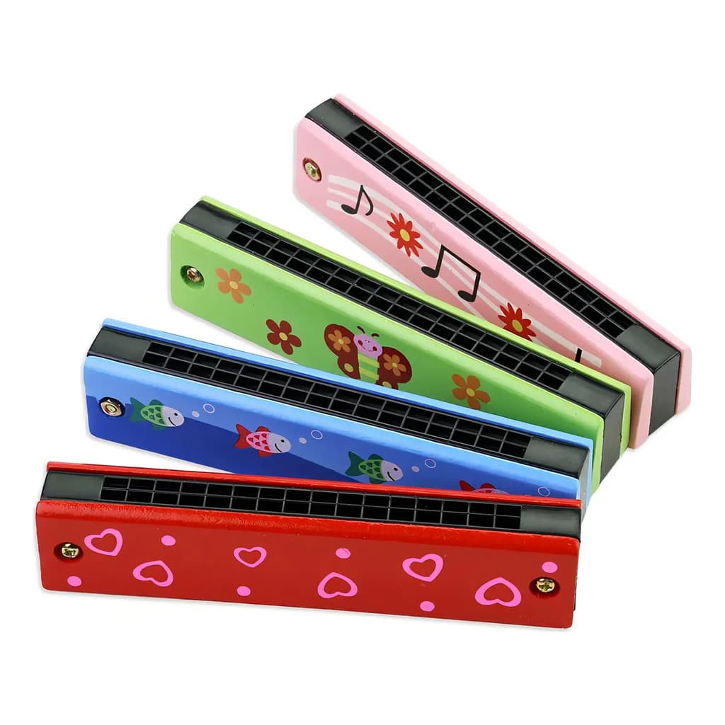 Gaita de boca infantil harmonica 13cm sortida