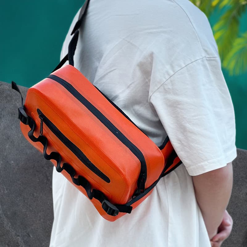 Bolsa de cintura para isca hermética à prova d'água, multifuncional, grande capacidade, bolsa de pesca masculina, bolsa
