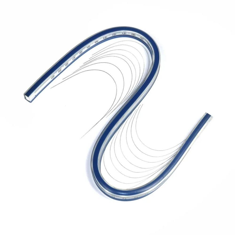 Régua Em Forma De Cobra , Curva Flexível De Plástico Serpentina Dobrável De 30cm 40cm 50cm 60cm