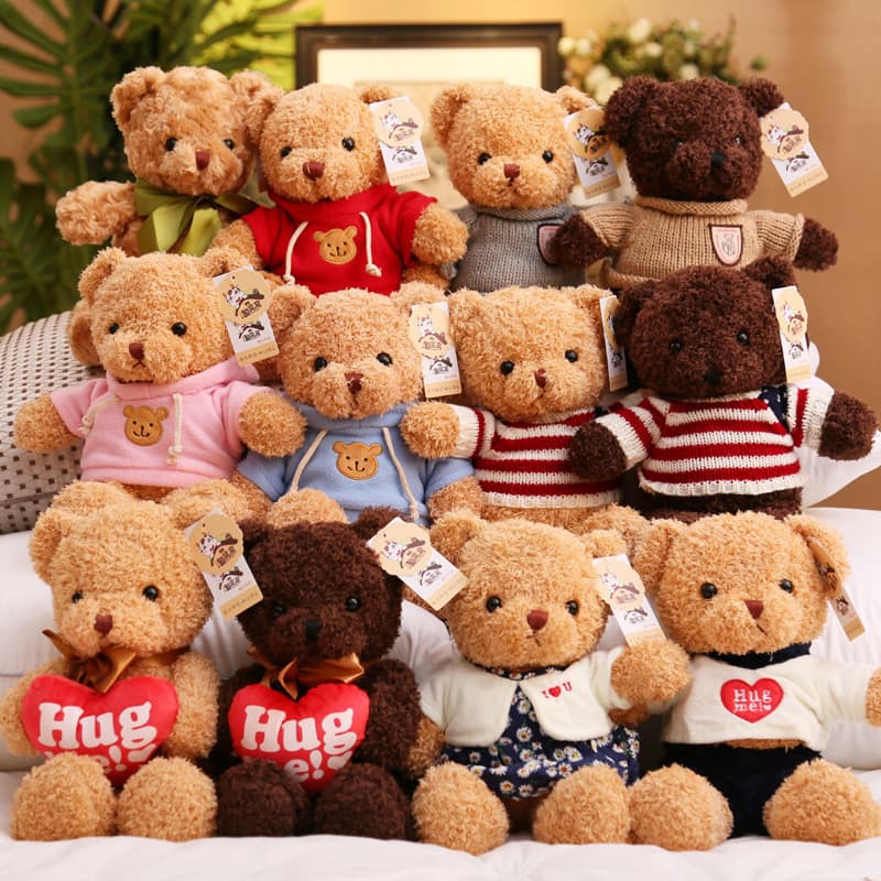 Camisola urso boneca brinquedo de pelúcia atacado urso de pelúcia boneca Ragdoll presente de aniversário