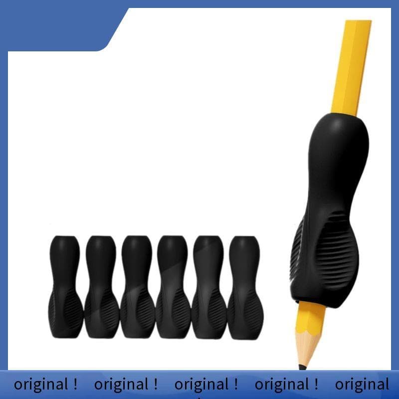 6 Pacotes De Punhos Ergonômicos Para Lápis , Design Triangular Com Ranhuras Os Dedos Crianças E Artrite , Silicone Macio