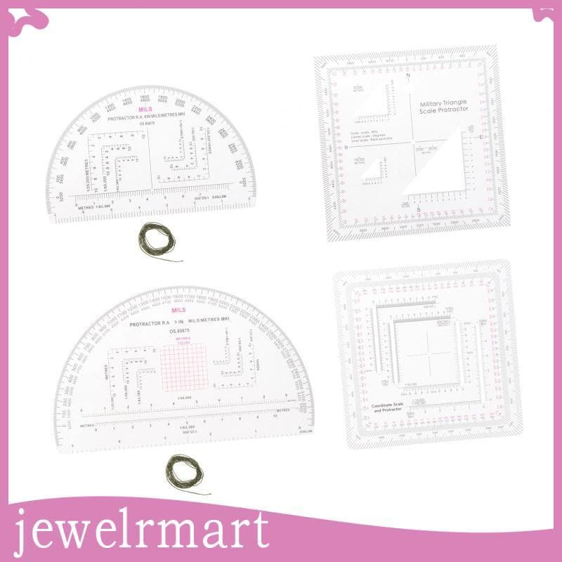 [Jewelrmart] Transferidor De Navegação Terrestre , Régua De Desenho , Leitor De Grade Coordenada Em Escala Para Engenhar