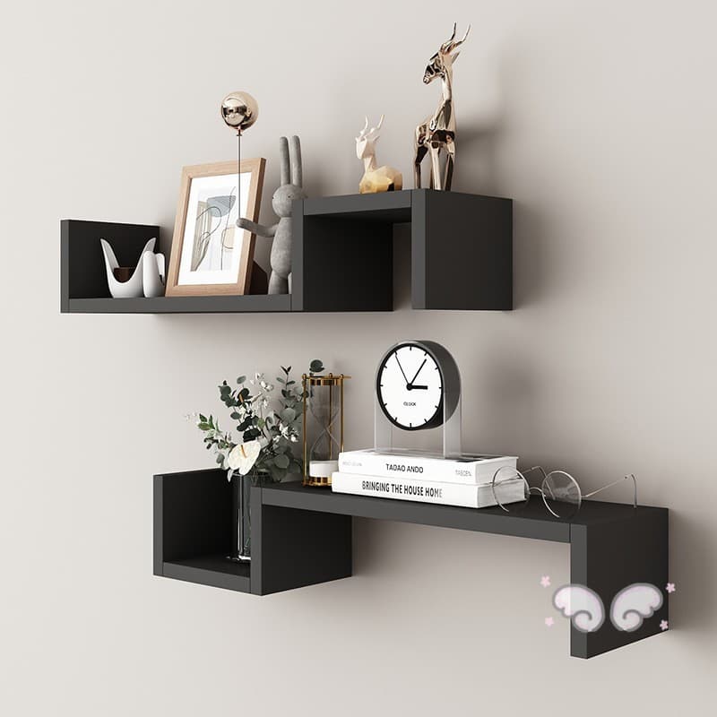 Prateleira De Grade Montada Na Parede-Decoração De Criativa Simples Para Sala De Estar E Quarto