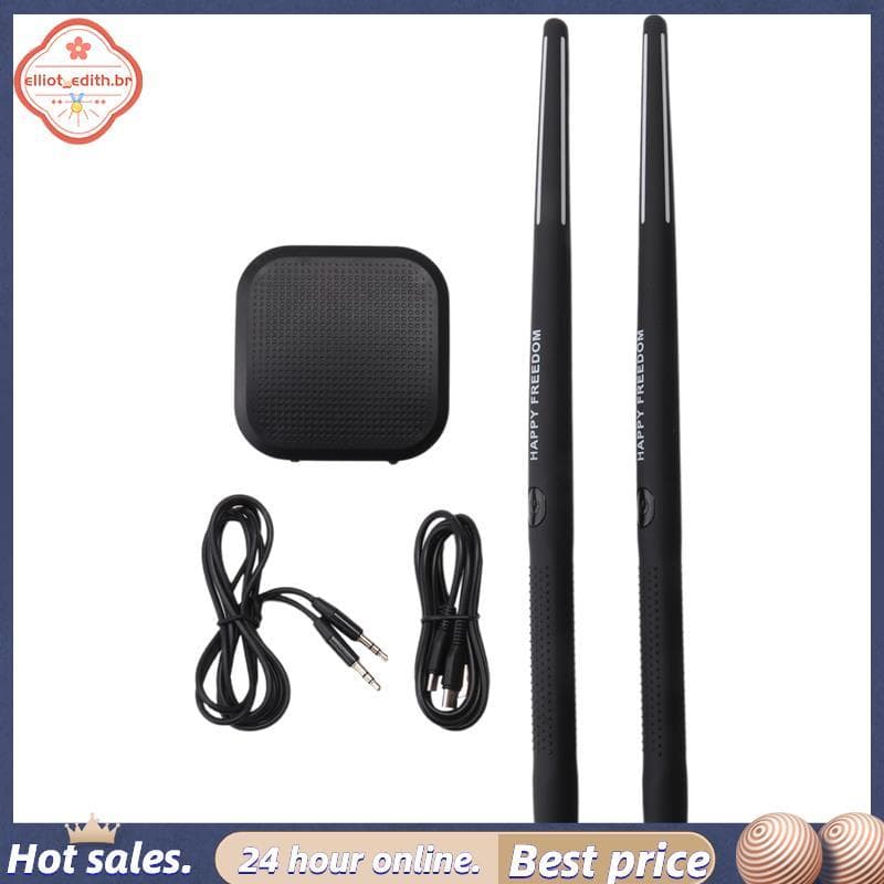 Conjunto De Bateria De Ar Eletrônica Portátil-Baquetas E Pedais Virtuais , Ideal Para Iniciantes , Crianças Adultos