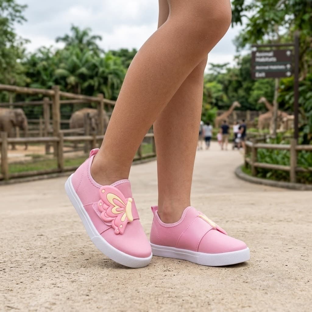 Tênis Infantil Feminino Vários Modelos E Personagens Original Casual Confortável Envio Rápido