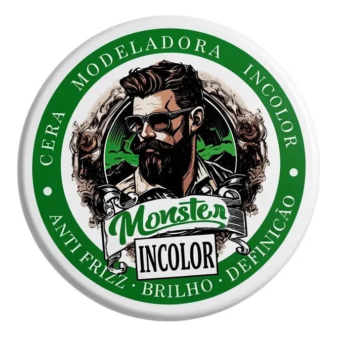 Cera Modeladora Monster Barber Incolor 150g Alta Fixação