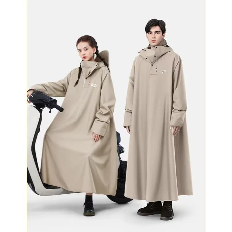 Capa de chuva para carros elétricos, motocicletas a bateria, poncho longo à prova de chuva para homens e mulheres