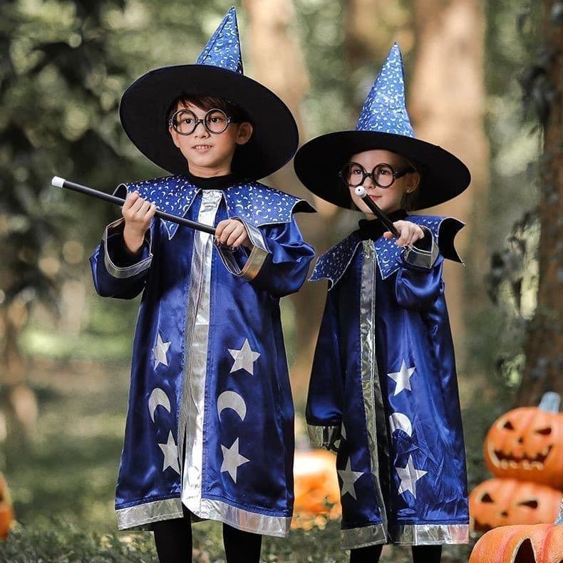 Fantasia infantil de Halloween para meninas cos fantasias de bruxa fantasias para meninos roupas de Halloween 8.18