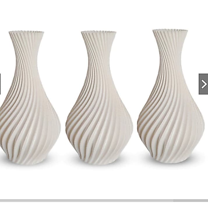 18 UNIDADES Vasos Jarro Espiral 18CM Para Flores Artificiais Decoração - Decoração Sala