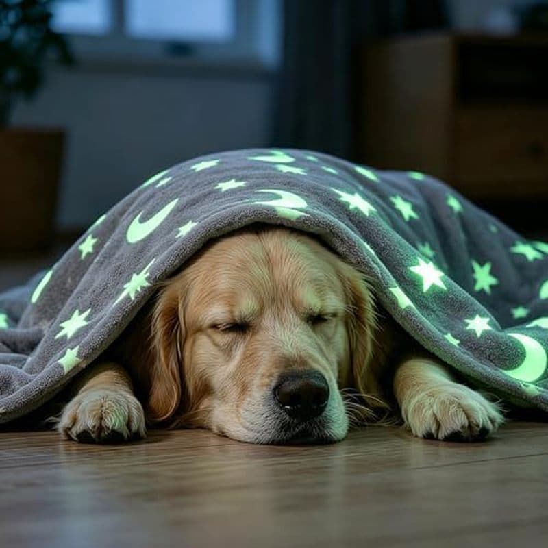 Cobertor Fofo Super Macio Para Cães , 40 " X 32 " Cobertores Noturnos Luminosos Pequenos , Filhotes , Gatos , Itens Esse