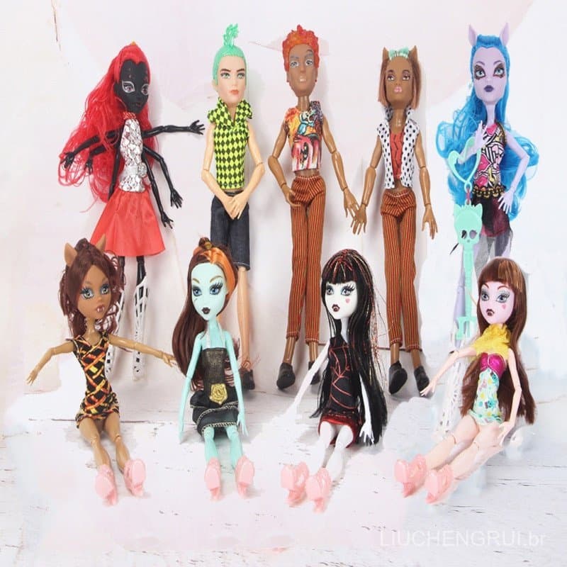 Conjunto de Bonecas Monster High School de 27cm/Monster High School/Bolsa Oposta UTGX