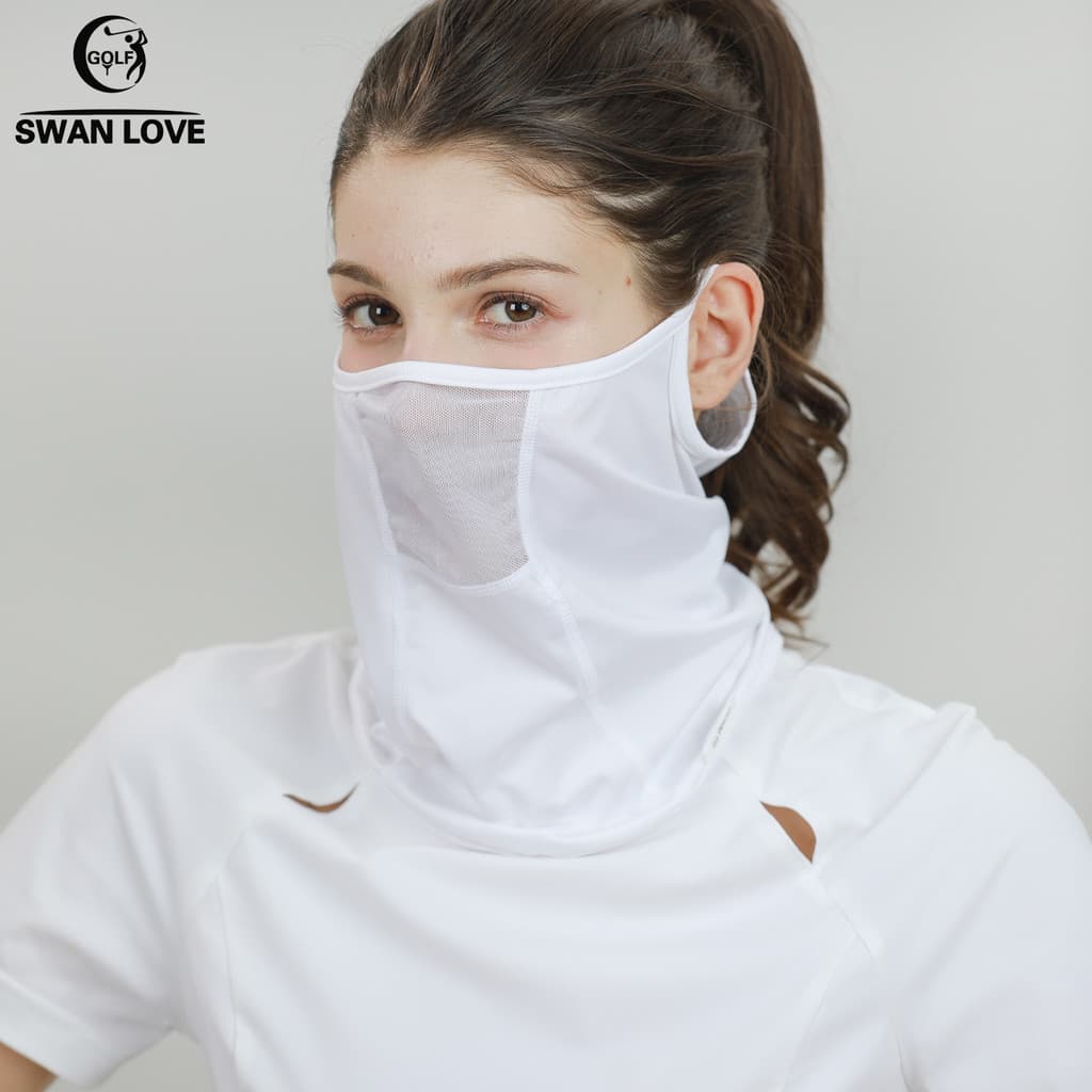 2026 novo estilo máscara protetora solar de golfe feminino verão gelo sentido respirável pescoço proteção cachecol Anti-