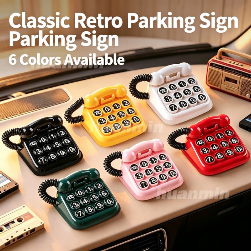 Placa de Telefone Temporária Vintage Criativa para Estacionamento de Carro, Sinal de Telefone para Mudança de Local, Ace