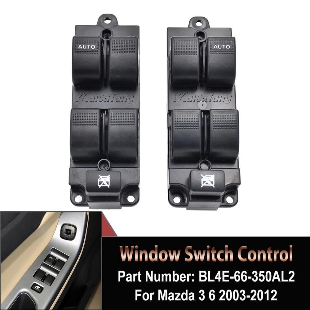 Botão Regulador Do Interruptor De Controle Elevador Da Janela De Energia Elétrica Dianteira Para Mazda 6 2003-2012 BL4E-