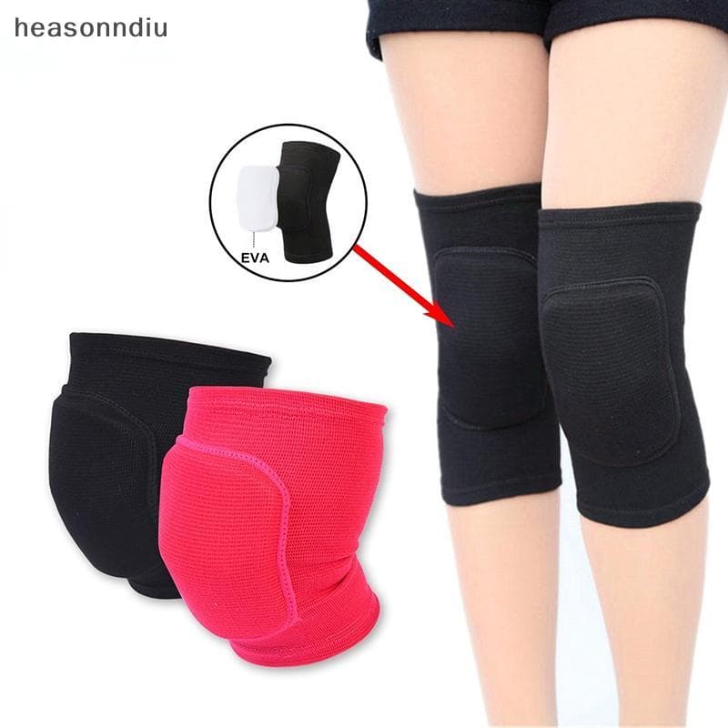 [heasonndiu] Joelheiras Esportivas Protetor De Joelho Elástico Esponja De Ponta Suporte De Joelheira Para Dança , Treino