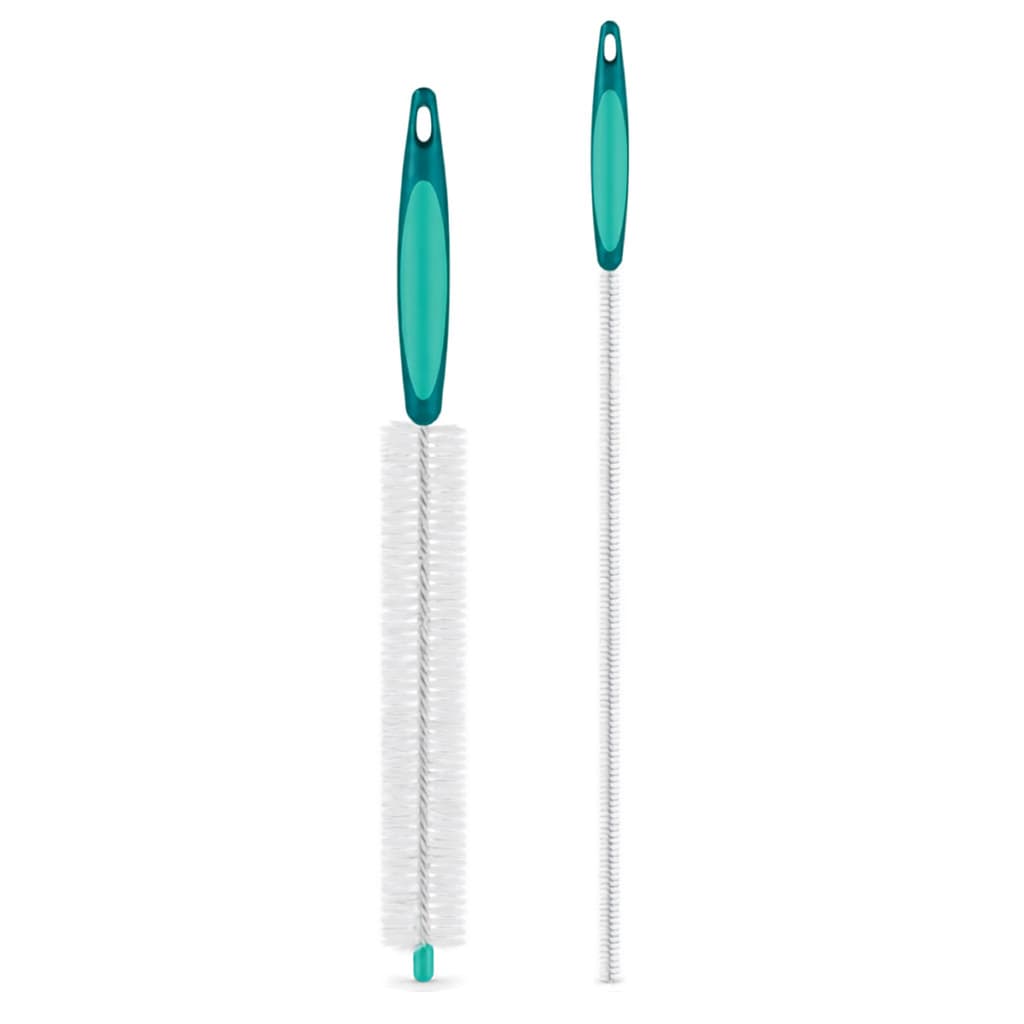 Kit 2 Escovas Flexíveis Limpeza Ralos de Pia Garrafas 31,5cm e 51cm