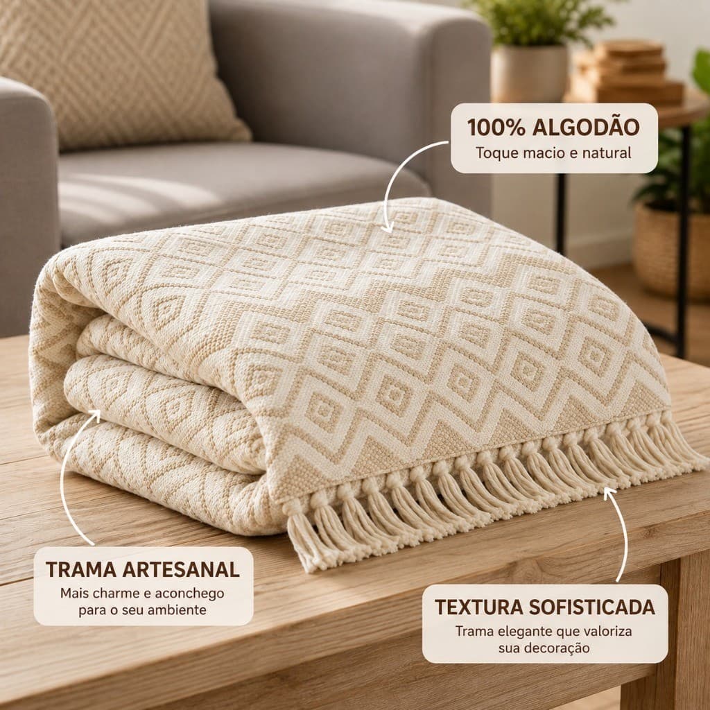 Manta Para Sofá 3,00 x 1,80m Gigante Premium Cama Protetora asv Decorativa King Luxo Envio Imediato