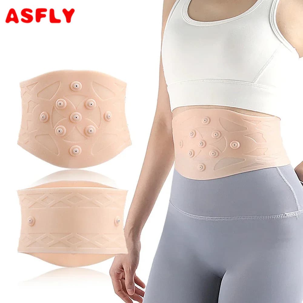 1 Pçs Cinta Traseira Inferior Para Homens Mulheres , Silicone Volta Terapia Esportes Cintura Protetor Guarda Envoltório